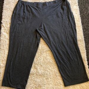 Terra & Sky‎ Pants Women’s Plus Size 4X Gray Stretch Cotton Polyester Blend
